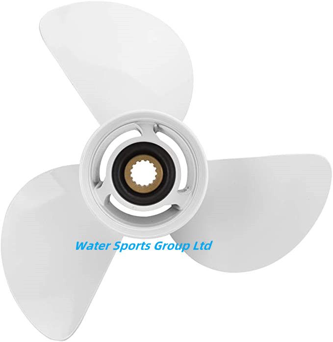 13 1/2 x 15-K, OEM No. 6E5-45947-00-EL Upgrade Aluminum Outboard Propeller fit Yamaha Engines 50-130HP, 15 Spline Tooth
