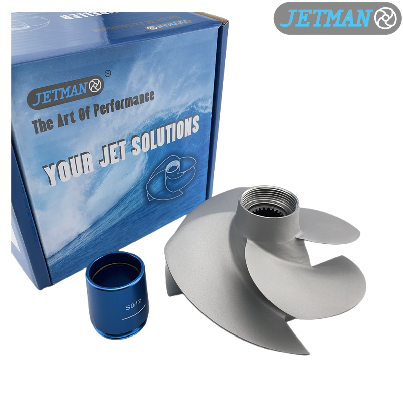 Jetman Impeller OEM No. SR-11/19A 4 Blades 155.5mm Sand Blasted Jet Ski Impeller Replace Sea-Doo GTS 130 & GTS PRO 130