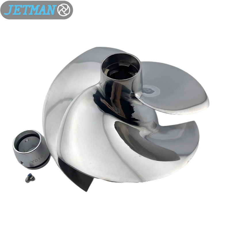 Jetman Impeller 155MM OEM No.YS-13/19 Stainless Steel 3-Blades Jet Ski Impeller Replacement for Yamaha FX CRUISER HO, Polished