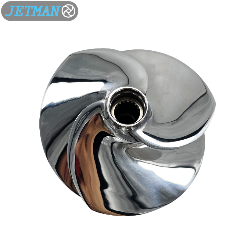 Jetman KR-14/21 Diameter 160mm 3 Blades Polished Jet Ski Impeller Replacement for Kawasaki ULTRA 310X