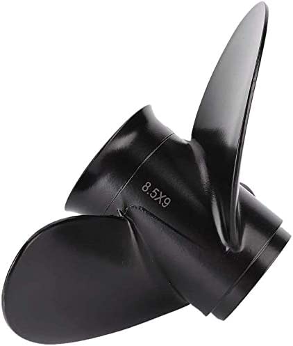 Boat Outboard Propeller 8.9 x 9.5 for Mercury Outboard 8HP-9.8HP, 12 Spline Tooth 