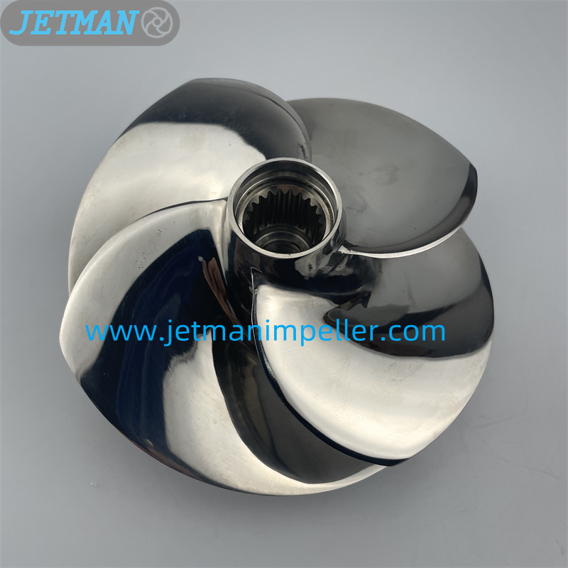 Part No.SR-11/19 Diameter 155.5mm Stainless Steel Polished Impeller Fit for Seadoo Jet Boat Speedster 200 2 X 155