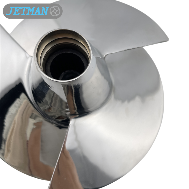 Jetman Impeller OEM No. 6AE-R1321-00-00 Diameter 155mm Stainless Steel Jet Ski Impeller Replace Yamaha VX700, Polished 
