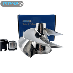 Jetman Impeller OEM No.YS-13/22 Diameter 155 3-Blades Stainless Steel Wave Runner Impeller Replacement for Yamaha Wave Runner FX Cruiser / Wave Runner FX HO, Polished