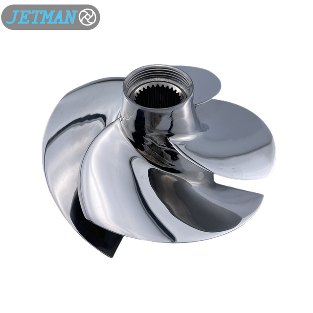 OEM No.SRB-11/19 Diameter 155.5mm 4 Blades Polished Jet Ski Impeller Fit for Sea-Doo GTX 155/GTX S 155 (2010-2017)