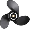 9 x 10.5 Upgrade Aluminum Outboard Propeller fit Mercury Engines 6-15HP, Ref No.48-828158A12, 8 Spline Tooth, RH