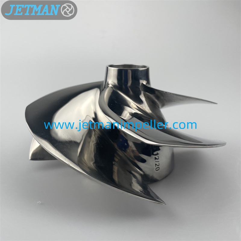 Part No.SR-10/18A Diameter 155.5mm New Polished Jet Ski Impeller Fit for GTI SE 170 & GTX 170 & Wake 170 & Fish Pro 170 