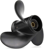 9 x 10.5 Upgrade Aluminum Outboard Propeller fit Mercury Engines 6-15HP, Ref No.48-828158A12, 8 Spline Tooth, RH