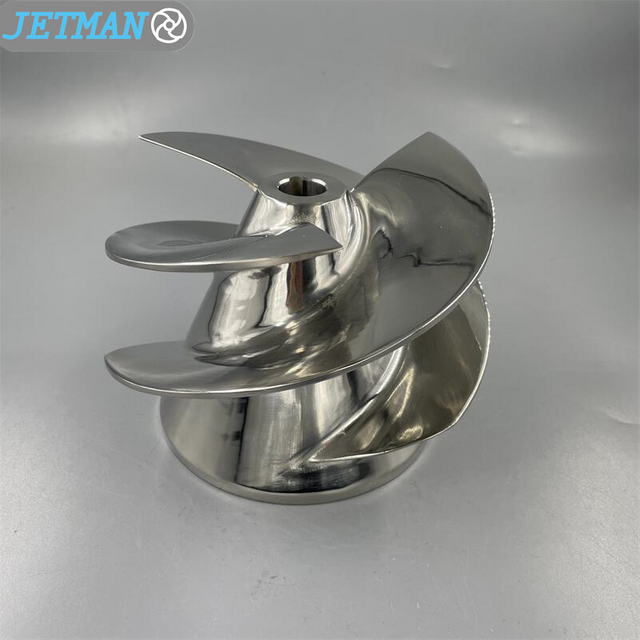 Sizes 6 1/8 Stainless Steel 3 Blades Part No.1737 Outboard Jet Impeller for Outboard Jets Medium Series (for Wear Ring #1521)