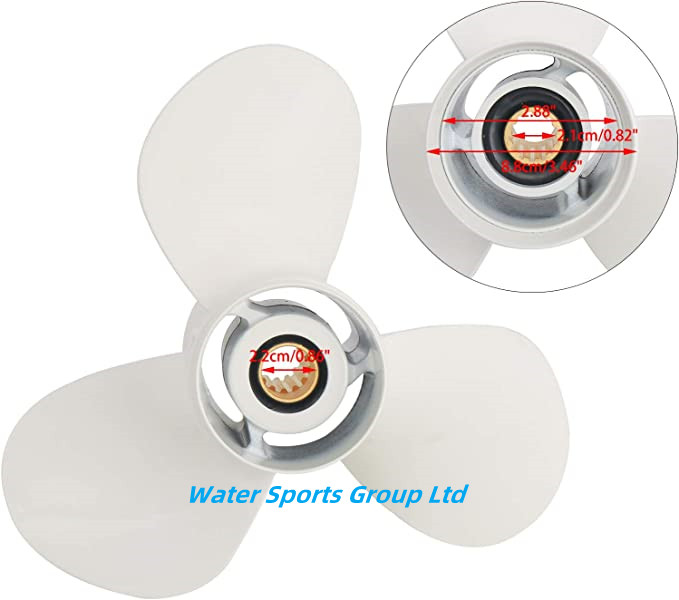 11 5/8 x 11-G, OEM No. 663-45947-02-EL Upgrade Aluminum Outboard Propeller fit Yamaha Engines 25-60HP, 13 Spline Tooth