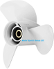13 1/2 x 15-K, OEM No. 6E5-45947-00-EL Upgrade Aluminum Outboard Propeller fit Yamaha Engines 50-130HP, 15 Spline Tooth