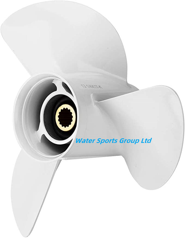 13 1/2 x 15-K, OEM No. 6E5-45947-00-EL Upgrade Aluminum Outboard Propeller fit Yamaha Engines 50-130HP, 15 Spline Tooth