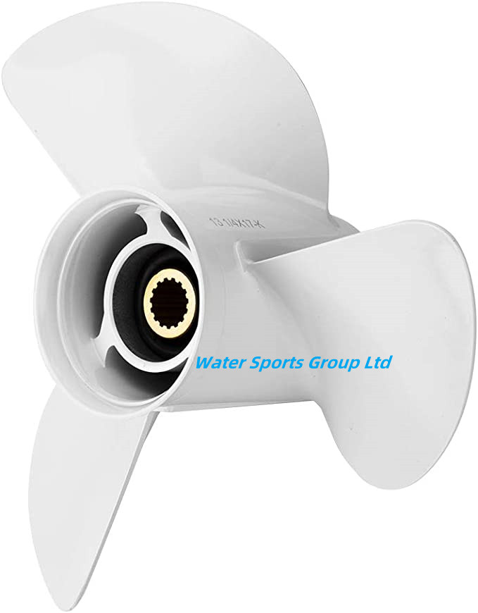 13 1/2 x 15-K, OEM No. 6E5-45947-00-EL Upgrade Aluminum Outboard Propeller fit Yamaha Engines 50-130HP, 15 Spline Tooth