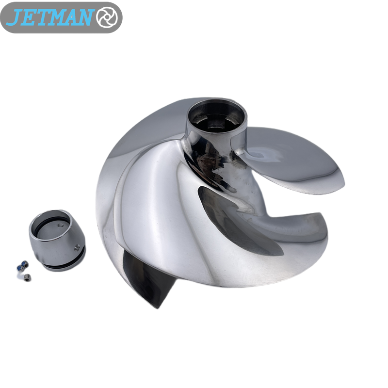 Jetman Impeller OEM No.YS-13/22 Diameter 155 3-Blades Stainless Steel Wave Runner Impeller Replacement for Yamaha Wave Runner FX Cruiser / Wave Runner FX HO, Polished