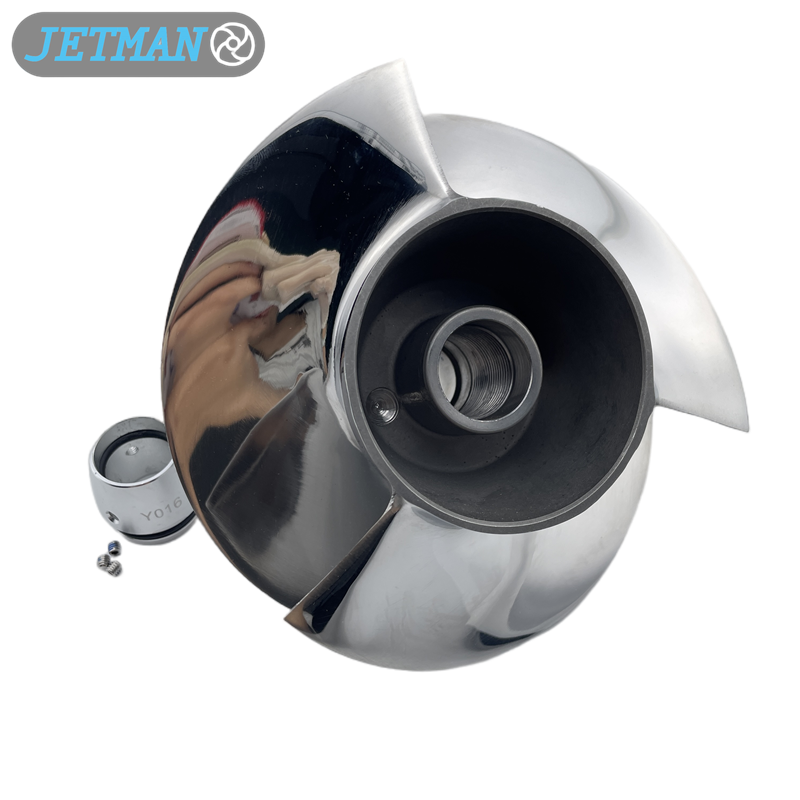 Jetman Impeller 155MM OEM No.YS-13/19 3-Blades Stainless Steel Jet Ski Impeller Parts Replacement for Yamaha Wave Runner FX Cruiser / Wave Runner FX HO, Polished