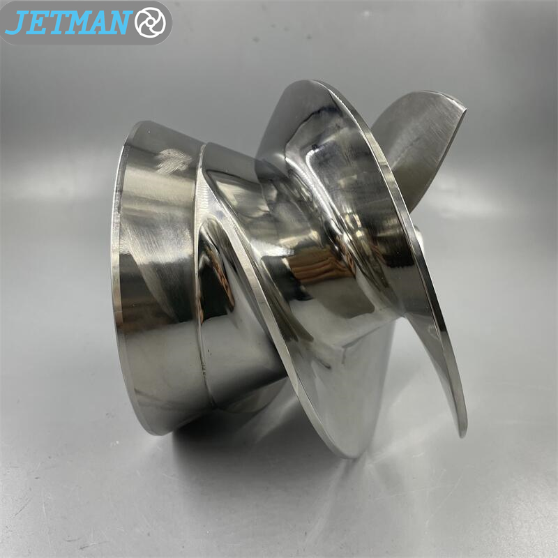 Sizes 5 7/8 Stainless Steel 3 Blades Part No.1678 Outboard Jet Impeller for Outboard Jet Pump Medium Series (for Liner/ Wear Ring #1678)