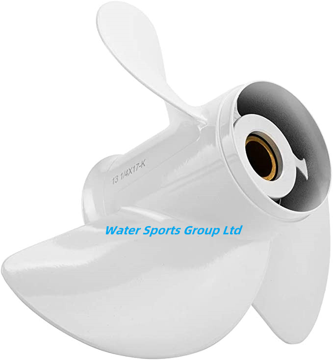 13 1/2 x 15-K, OEM No. 6E5-45947-00-EL Upgrade Aluminum Outboard Propeller fit Yamaha Engines 50-130HP, 15 Spline Tooth