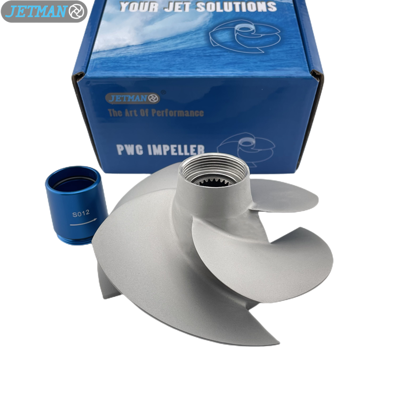 Jetman Impeller OEM No. SR-11/19A 4 Blades 155.5mm Sand Blasted Jet Ski Impeller Replace Sea-Doo GTS 130 & GTS PRO 130