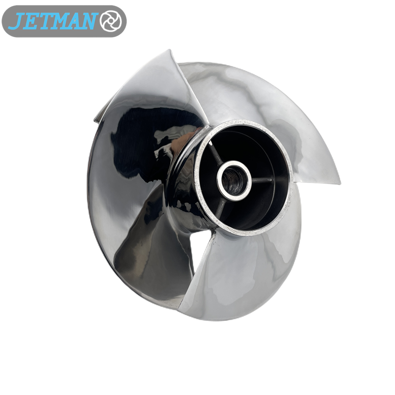 Jetman Impeller OEM No. 6AE-R1321-00-00 Diameter 155mm Stainless Steel Jet Ski Impeller Replace Yamaha VX700, Polished 