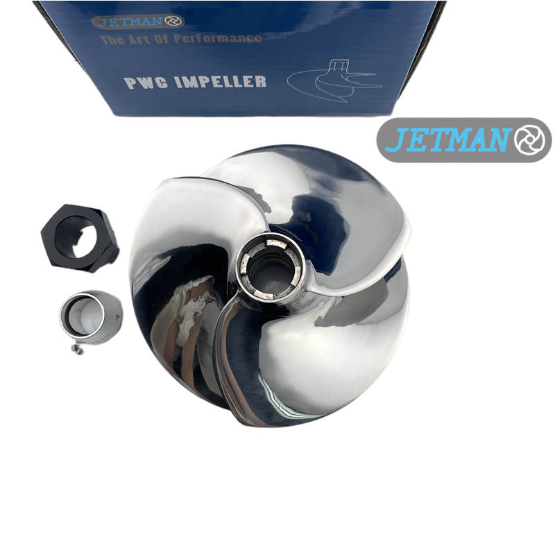 Jetman Impeller 155MM OEM No.YS-13/19 Stainless Steel 3-Blades Jet Ski Impeller Replacement for Yamaha FZR / FZS / FZS SVHO, Polished