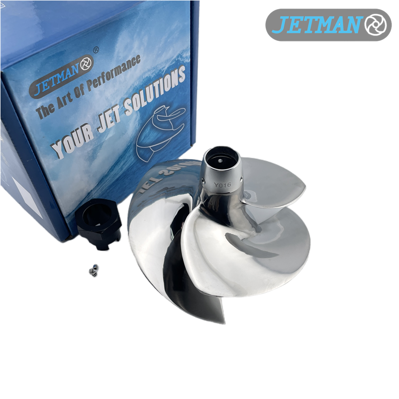 Jetman Impeller 155MM OEM No.YS-13/19 Stainless Steel 3-Blades Jet Ski Impeller Replacement for Yamaha FX Cruiser SHO / FX Cruiser/ FX HO, Polished