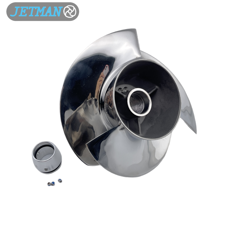 Jetman Impeller 160MM OEM NO.YV-13/18 3 Blades High Performance Jet Ski Impeller Replacement for Yamaha GP1800 / GP1800 SVHO, Polished