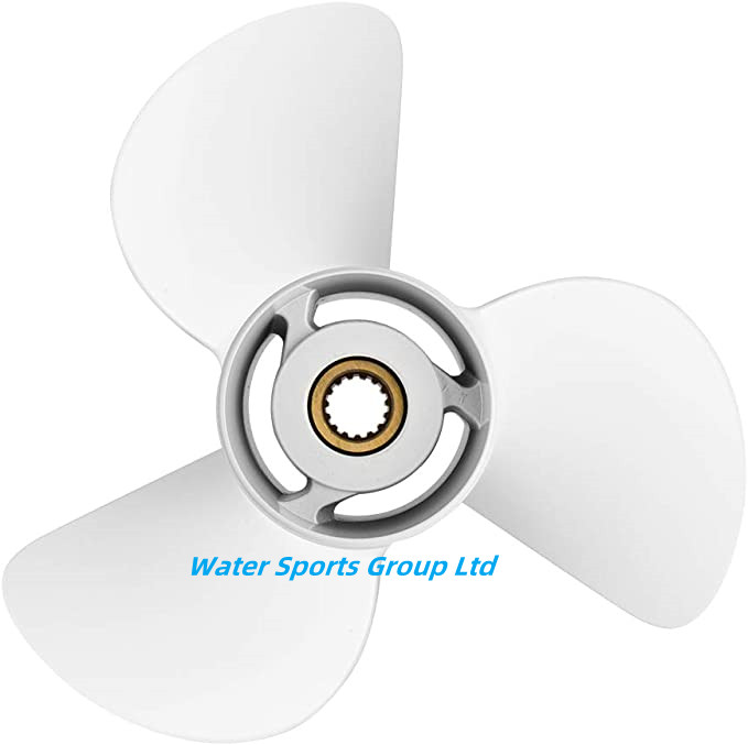 13 1/2 x 15-K, OEM No. 6E5-45947-00-EL Upgrade Aluminum Outboard Propeller fit Yamaha Engines 50-130HP, 15 Spline Tooth