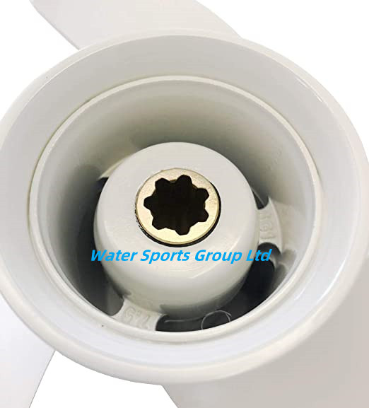 8 1/2 x 7 1/2-N, OEM No. 6G1-45943-00-EL Upgrade Aluminum Outboard Propeller fit Yamaha Engines 5-8HP, 7 Spline Tooth