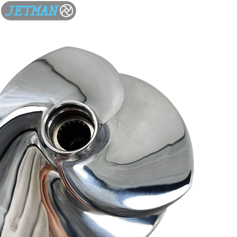 Jetman KR-14/21 Diameter 160mm 3 Blades Polished Jet Ski Impeller Replacement for Kawasaki ULTRA 310X