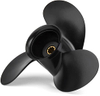 9 x 10.5 Upgrade Aluminum Outboard Propeller fit Mercury Engines 6-15HP, Ref No.48-828158A12, 8 Spline Tooth, RH