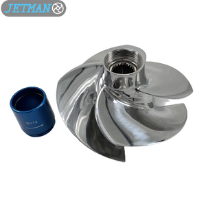 Jetman Impeller OEM No. SR-11/19A Diameter 155.5mm 4 Blades Stainless Steel Jet Ski Impeller Replacem Sea-Doo GTI 130 /GTI SE 130 