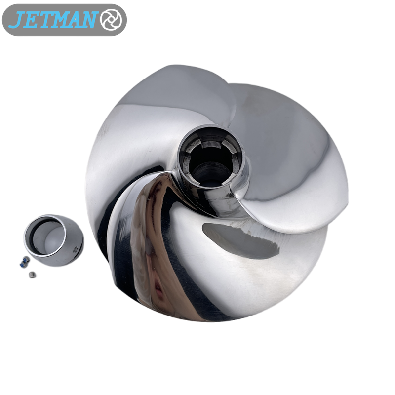 Jetman Impeller OEM No.YS-13/22 Stainless Steel 3-Blades Jet Ski Impeller Replacement for Yamaha FZR / FZS / FZS SVHO, Polished