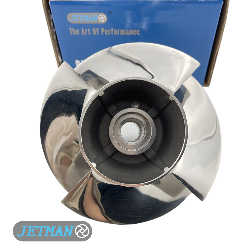 Jetman Impeller OEM No.267000948 Diameter 140mm Jet Ski Stainless Steel Polished Impeller Fit for Sea-doo Spark Trixx