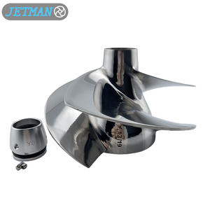 Jetman Impeller 155MM OEM No.YS-13/19 3-Blades Stainless Steel Jet Ski Impeller Parts Replacement for Yamaha VX CRUISER HO, Polished