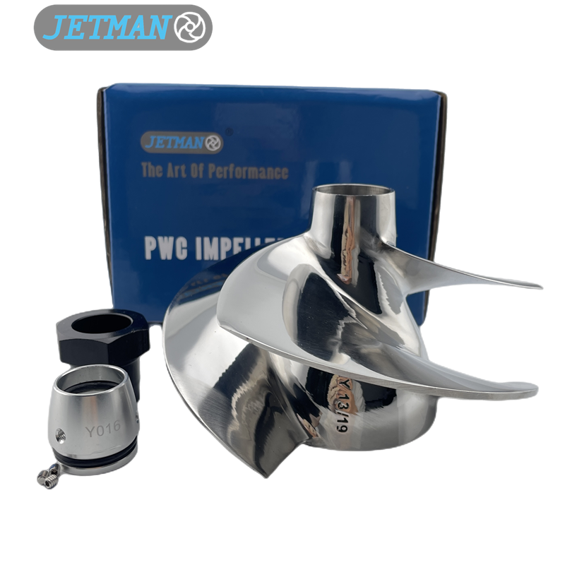 Jetman Impeller 155MM OEM No.YS-13/19 Stainless Steel 3-Blades Jet Ski Impeller Replacement for Yamaha FZR / FZS / FZS SVHO, Polished