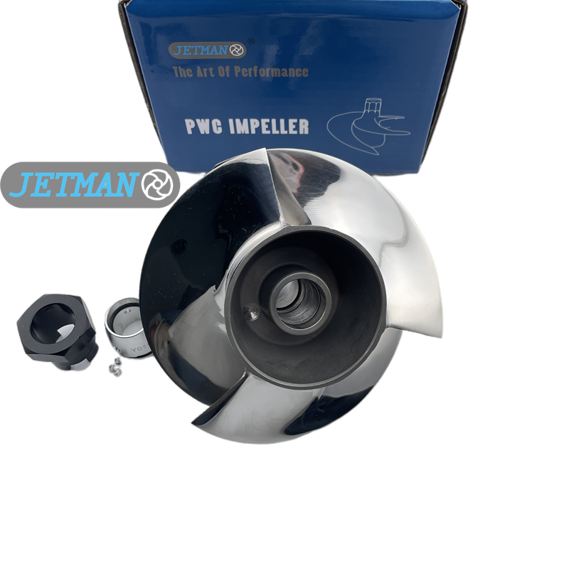 Jetman Impeller 155MM OEM No.YS-13/19 Diameter 155 Stainless Steel 3-Blades Jet Ski Impeller Parts Replacement for Yamaha FY1800 / FB1800, Polished