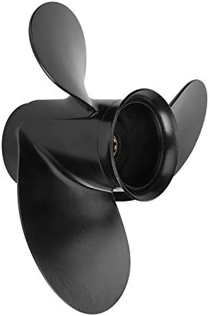 9 x 10.5 Upgrade Aluminum Outboard Propeller fit Mercury Engines 6-15HP, Ref No.48-828158A12, 8 Spline Tooth, RH