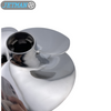 Jetman Impeller OEM No.YS-13/22 Stainless Steel 3-Blades Jet Ski Impeller Replacement for Yamaha FZR / FZS / FZS SVHO, Polished