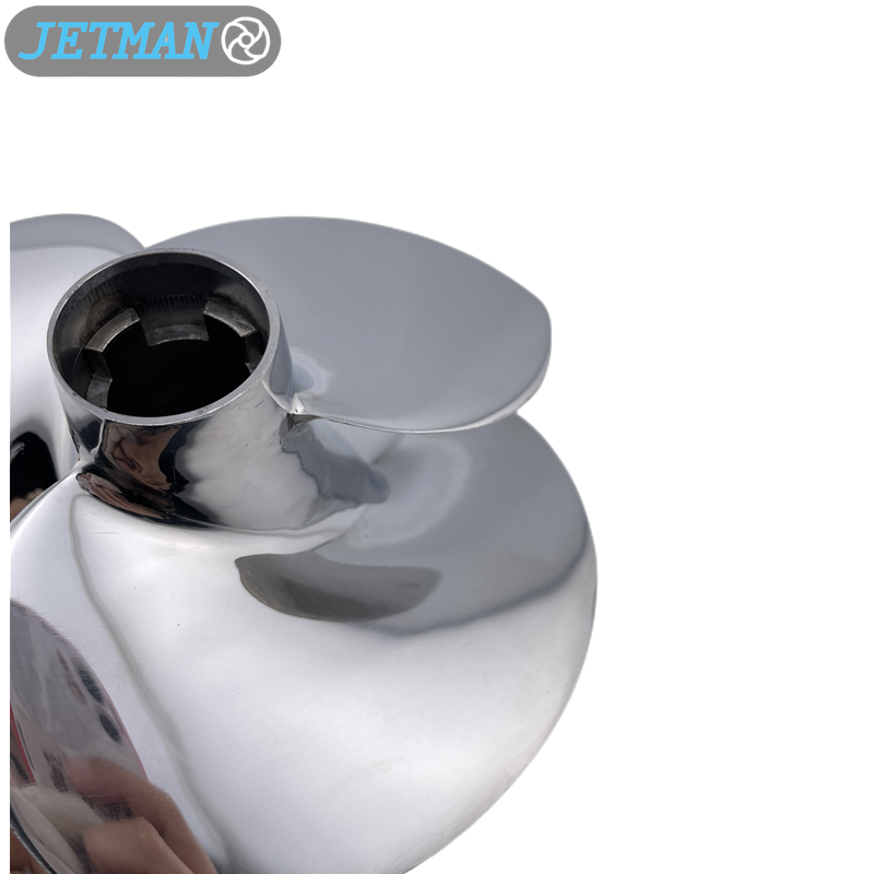 Jetman Impeller OEM No.YS-13/22 Stainless Steel 3-Blades Jet Ski Impeller Replacement for Yamaha FZR / FZS / FZS SVHO, Polished