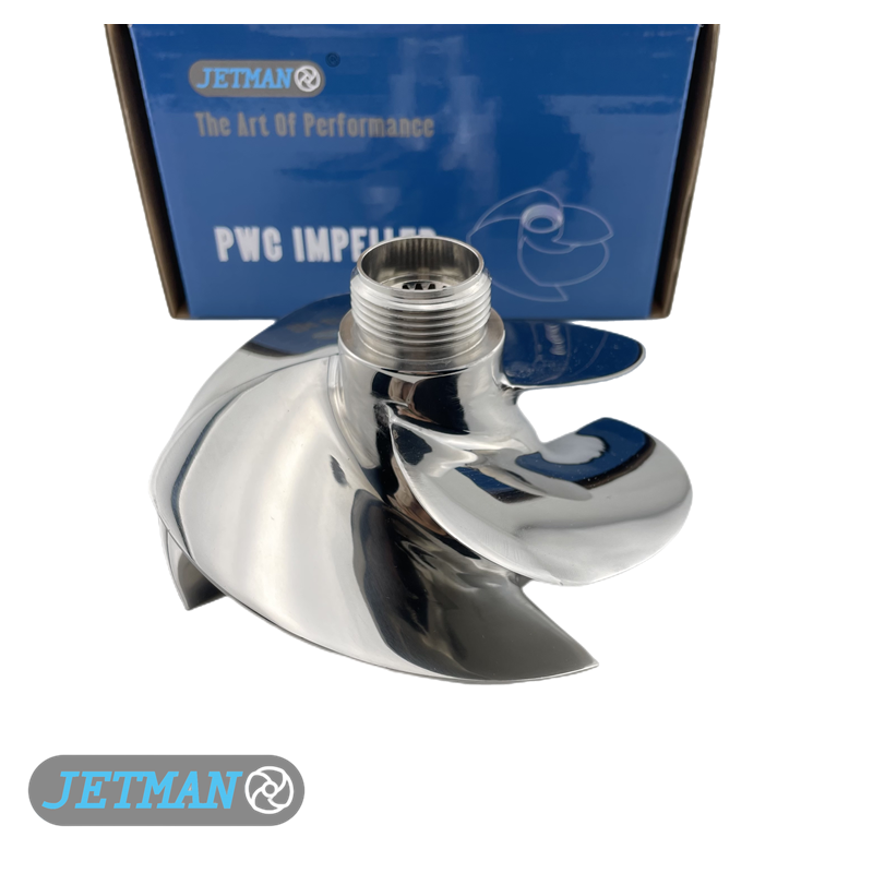 Jetman Impeller OEM No.267000948 Diameter 140mm Jet Ski Stainless Steel Polished Impeller Fit for Sea-doo Spark Trixx