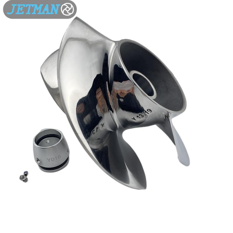 Jetman Impeller 155MM OEM No.YS-13/19 Stainless Steel 3-Blades Jet Ski Impeller Replacement for Yamaha FZR / FZS / FZS SVHO, Polished
