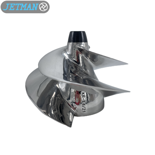 Jetman KR-14/21 Diameter 160mm 3 Blades Stainless Steel Polished Impeller Replacement for Kawasaki 310LX