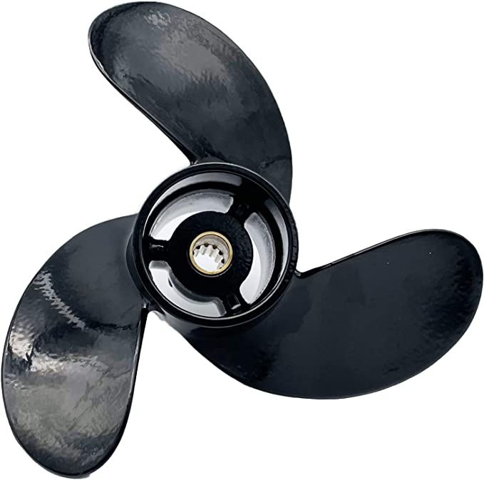 OEM No. 48-812949A02 Aluminum Outboard Boat Propeller Prop 7.8X7 for Mercury/Tohatsu 4/5/6HP/MFS4/5S/6S/M5B, 12 Spline Tooth