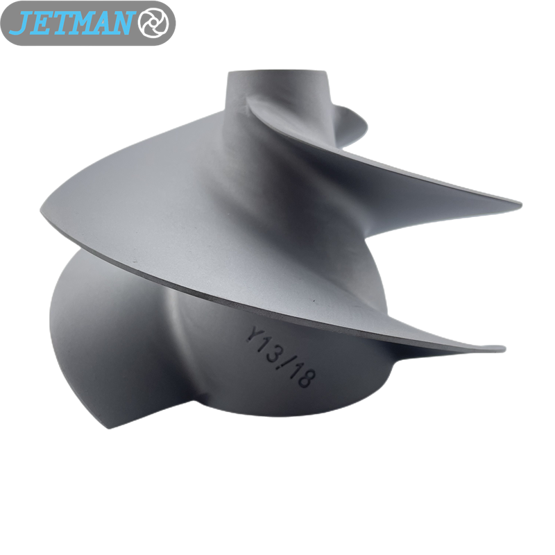 Jetman Impeller 160MM OEM NO.YV-13/18 Stainless Steel 3 Blades Jet Ski Sand Blasted Impeller Suit Yamaha GP1800 SVHO, Sand Blasted