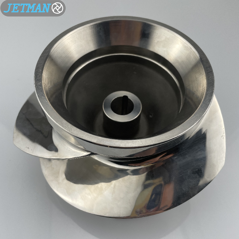  7 3/8 Part No. 1756 Stainless Steel 3 Blades Outboard Jet Impeller for Outboard Jets Big Series (For Liner/ Wear Ring 1431)