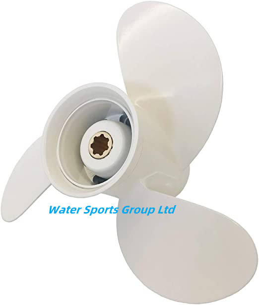 8 1/2 x 7 1/2-N, OEM No. 6G1-45943-00-EL Upgrade Aluminum Outboard Propeller fit Yamaha Engines 5-8HP, 7 Spline Tooth