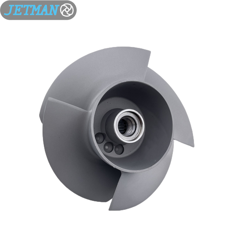 Jetman Impeller OEM No. SR-11/19A 4 Blades 155.5mm Sand Blasted Jet Ski Impeller Replace Sea-Doo GTS 130 & GTS PRO 130