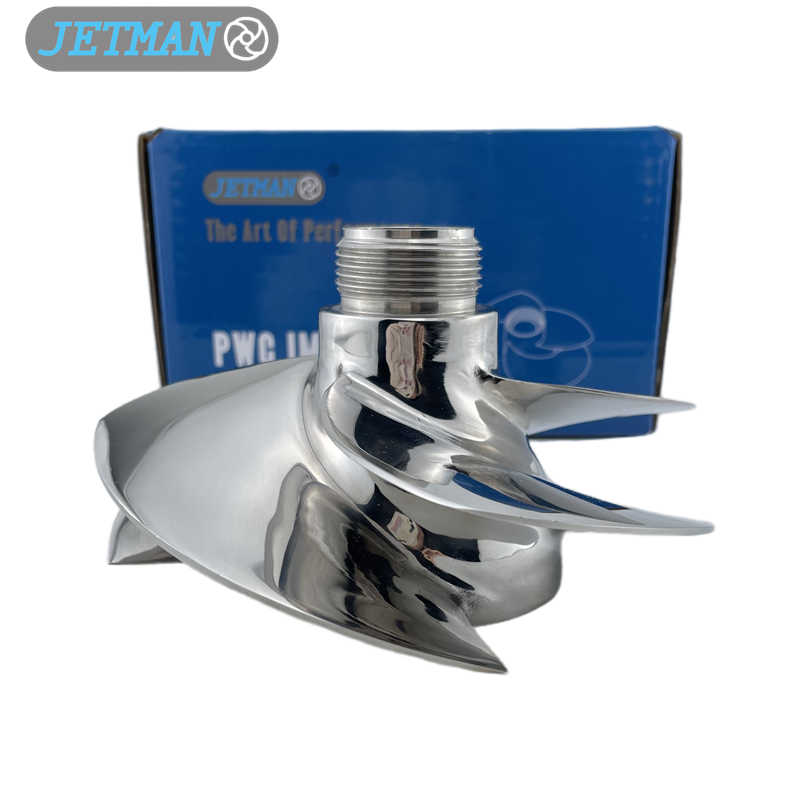 Jetman Impeller OEM No.267000948 Diameter 140mm Jet Ski Stainless Steel Polished Impeller Fit for Sea-doo Spark Trixx