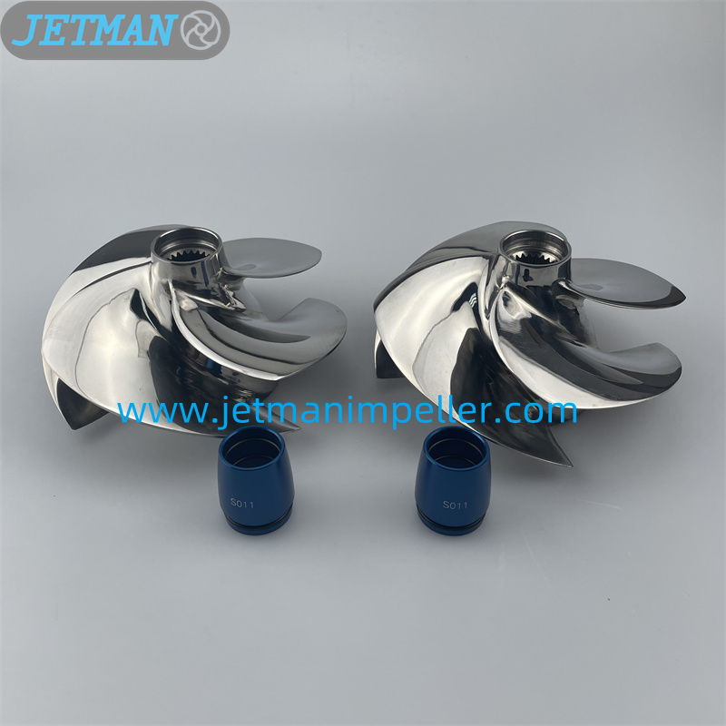 Part No.SR-11/19 Diameter 155.5mm Stainless Steel Polished Impeller Fit for Seadoo Jet Boat Speedster 200 2 X 155