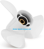 13 1/2 x 15-K, OEM No. 6E5-45947-00-EL Upgrade Aluminum Outboard Propeller fit Yamaha Engines 50-130HP, 15 Spline Tooth